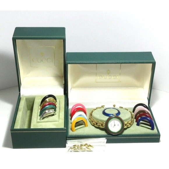 GUCCI Bezel Watch 11/12 0084865 Gold Women's Wrist Watch - Picture 1 of 5